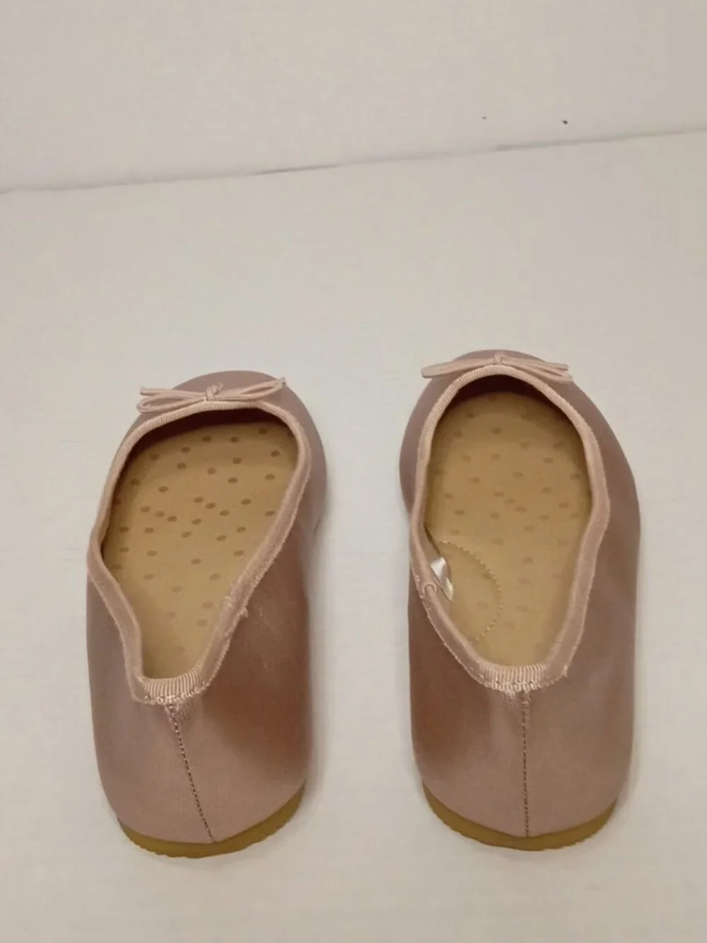 Cat & Jack Girls Rose Gold Ballet Flats Size 1 Youth